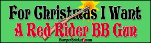 Red Rider BB Gun Bumper Sticker