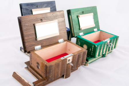 puzzle box with hidden compartment