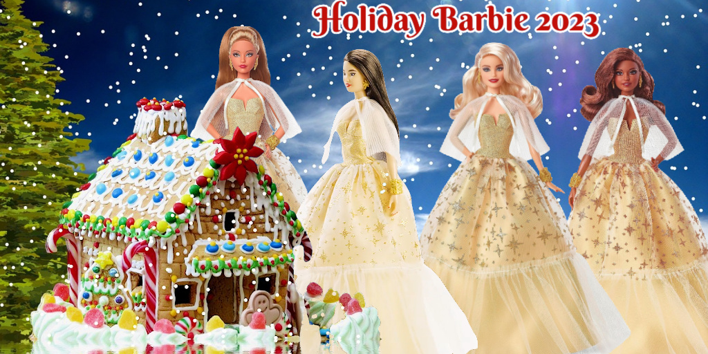 Barbie Collector 2017 Holiday Doll, Blonde, with Star Adornment