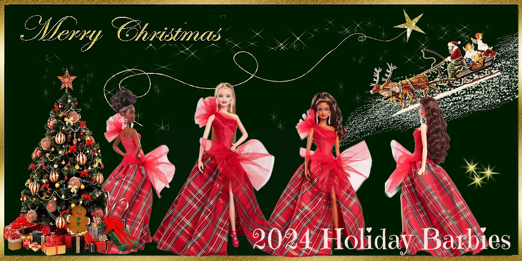 Holiday Barbies 2024